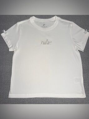 Tiktok Viral Nike Coquette Bow Slim Fit Short Sleeve Tee